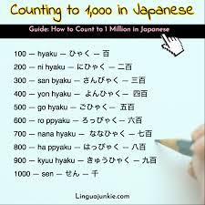 With over 21,000 translation projects to our credit and with over 900 businesses using our services regularly you can rest assured your project is in safe hands. How To Count To 1 Thousand 1 Million In Japanese