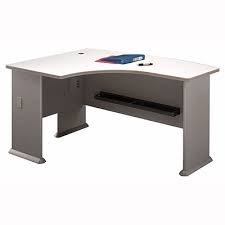 Click the link to check this great desk out. Bush Series A Pewter Left L Bow Desk Wc14533 Bush Office Furniture