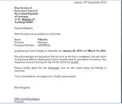 Surat Sponsor Untuk Visa Bagikan Contoh