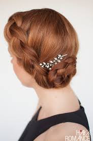 Just pay attention to the details and start braiding a thin braid at the front and take it across as it grows in size before being secured low at the nape into a cool little hair bun. Try This Diy Braided Updo For Your Next Formal Event Or Your Wedding Hair Romance