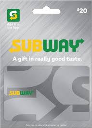 Register your card to earn subway myway® rewards. Subway 20 Card Subway 20 Best Buy