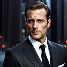 Vampire Baron: Ultrarealistic Portrait in Black Su...