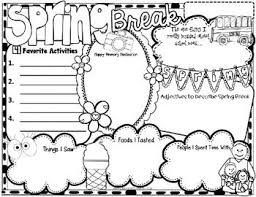 Many groups offer spring break camps complete with fun activities to keep kids active and entertained. Spring Break Poster Activity Writing Activities Spring Break Activity Spring Classroom