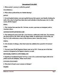 Florida maine shares a border only with new hamp. International Trivia Questions 2015 By My Spanish Classroom Tpt