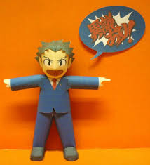 Ace Attorney Phoenix Wright Free Paper Toy Download Paper Toys Paper Models Paper Crafts