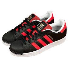 Black And White Shell Toe Adidas Adidas Superstar Mens B27489 Black Red White Shell Toe Leather Shoes Size 8 Adidas Superstar Mens Adidas Shell Toes Adidas Men