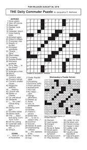 If you're not you've reached the limit of free worksheets you can create this month. Daily Commuter Crossword Puzzle Answers