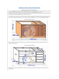 Una medida que está por encima de la media del sector y nos ofrece mayor capacidad. Muebles Cocina Plano Mueble Bajo Cocina Ingenieria De Edificacion