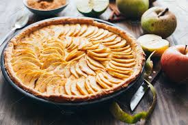 Traditional Apple Tart On Rustic Woo Apple Tart Winter Food Baked Apple Pie