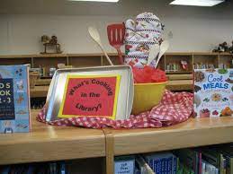 Taylor Library Blog Cooking Display School Library Book Displays Library Book Displays School Library Displays