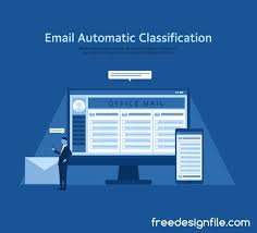 E Mail Automatique Classification Affaires Fond Vecteur Eps Fichier Email Classification Automatique Business Backg Business Format Vector Background Vector