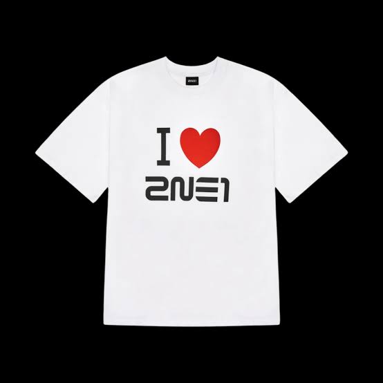 2NE1 I Love T-Shirt White