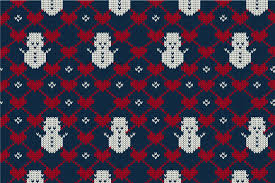 Download Christmas Seamless Knitted Pattern Graphic By Jannta Creative Fabrica SVG Cut Files