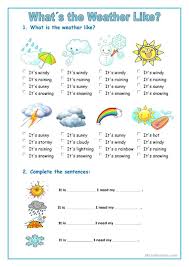The Weather English Esl Worksheets For Distance Learning And Physical Classrooms Weather Worksheets Weather Vocabulary English Worksheets For Kids