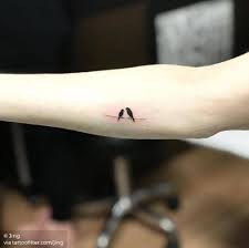 Tiny Birds On A Wire Tattoo Birds On A Wire Tattoo On The Inner Forearm Tiny Bird Tattoos Tattoos Animal Tattoos For Women