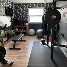 «did you know i have my own line of removable wallpaper with @tempaper_designs?!?!? Tempaper Removable Wallpaper On Instagram Create A Stylish And Functional Home Gym Wit In 2021 Home Gym Wallpaper Home Gym Ideas Small Apartment Home Gym Ideas Small