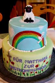 Zucker Zeiten Kommunion Torte Kommunion Erstkommunion