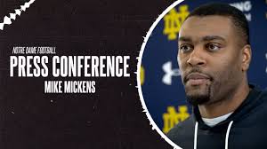 Notre Dame DB Coach Mike Mickens