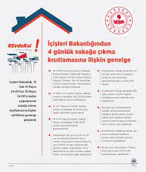 Bu kapsamda genelge yayınlayan i̇çişleri bakanlığı, 17 günlük tam kapanmanın ayrıntılarını açıkladı. Icisleri Bakanligindan 4 Gunluk Sokaga Cikma Kisitlamasina Iliskin Genelge