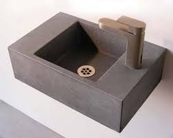 Mini waschtisch mit unterschrank villeroy en boch my nature. Beton Gastewaschtisch Saeki Badideen Kleines Bad Mini Waschbecken Gaste Wc Waschbecken Gaste Wc