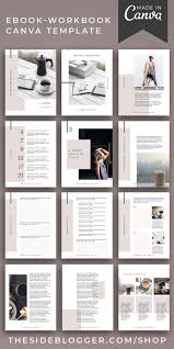 Ebook Canva Templates Workbook Canva Templates In 2020 Ebook Template Design Ebook Design Workbook Design