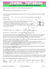 Category 10th Sample Paper Sa2 Jsunil Tutorial Cbse Maths Science Sample Paper Sample Question Paper Triangle Abc