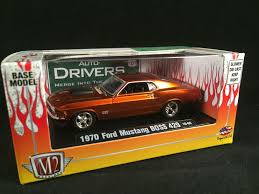 M2 Machines Auto Drivers 1970 Ford Mustang Boss 429 Orange 1 64 10 05 Sealed Diecast Cars Ford Mustang Boss Ford Mustang