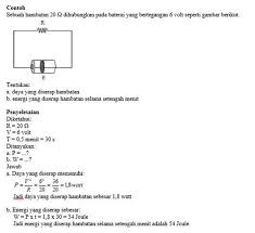 Materi Fisika Listrik Dinamis Dan Pembahasan Soal Materi Listrik Dinamis Wisata Fisika Fisika Masih Ingat Energi