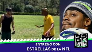 Un entreno con Marshawn Lynch ⭐️ y Marcus Peters 🏈 en El Salvador //  Futbol americano Guatemala