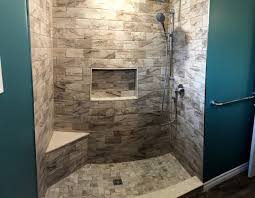 Supports up to 300 lb. Curbed Shower With Corner Seat Modern Bathroom Toronto By Raben Built Houzz