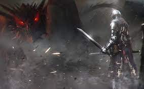 The dragons versus knights trope as used in popular culture. Dragon Vs Knight Wallpaper