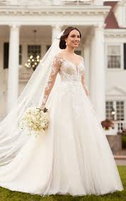 Short lace wedding dresses are an elegant option. Beaded A Line Wedding Dress With All Over Sparkle Martina Liana Wedding Dresses