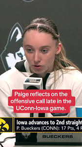 Paige Bueckers Post-Game Reflection