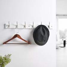 Winston Porter Hambleton Scroll Wall Mounted Coat Rack Wall Mounted Coat Rack Coat Hooks Wall Mounted Stylish Organizing