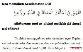 Doa Memohon Keselamatan Diri Doa Kutipan Terbaik Allah