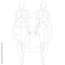 Maybe you would like to learn more about one of these? Female Catwalk Plus Size Model Croqui Fashion Figure