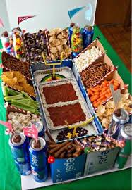 This cardstock stand features 8 compartments surrounding a large open field. 19 Nfl Snack Stadion Ideen Snacks Fur Party Fussball Snacks Fussball Party
