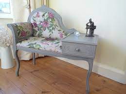 upcycled telephone seat furniture vintage telephone table homemade furniture