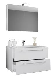 Einfache montage, alle materialien für befestigung an der wand sind im lieferumfang enthalten.waschtischen mit unterschrank ist die der waschbecken mit unterschrank 80 cm. Vcm 3 Tlg Waschplatz Badmobel Badezimmer Set Real De