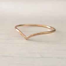 Skinny Holly Wishbone 9ct Gold Ring Yellow Simple Ring Design Gold Rings Skinny Rings