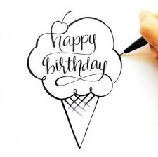 Easy Happy Birthday Drawings For Dads 43 Ideas Birthday Drawing Easy In 2020 Happy Birthday Drawings Birthday Card Design Birthday Card Drawing
