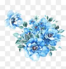 Blue Flower Png Images Vector And Psd Files Free Download On Pngtree Flower Clipart Flower Decorations Watercolor Flowers