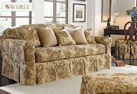 Sure Fit Slipcovers Bridgewater Floral By Waverly Separate Seat Slipcovers Sofa Capa De Sofa Sofa Floral Sofa De Madeira