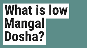 what is low mangal dosha