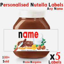 The perfect gift this holiday season. X49 Nutella Personalised Nutella Labels Make Your Own Label 7490g Actuel Nutella Label Printable Nutella Label Nutella Printable Labels