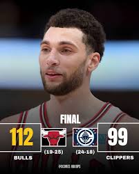 Zach LaVine dropped 35 points, leading the Bulls to a commanding 112-99  victory over the Clippers! Josh Giddey came close to a triple-double, and  Talen Horton-Tucker added 18 points off the bench,