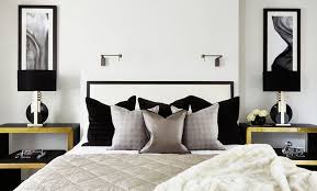 Make your bedroom reflect your personal style with the diverse selection of bedroom furniture at target. White Bedroom With Black Furniture Novocom Top