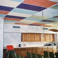How To Makeover Drop Ceiling Tiles Drop Ceiling Tiles Dropped Ceiling Drop Ceiling Makeover
