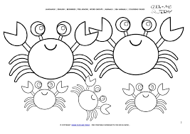 Free download crab coloring sheets on website provided. Coloring Page Crabs Color Picture Of Crabs