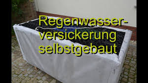 Regenwasser stellt wild abfließendes wasser dar. Regenwasserversickerung Selbst Gebaut Rainwater Seepage Self Made Youtube